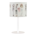 Candeeiro de mesa infantil GIRLS VIBES 1xE27/60W/230V Ø 18 cm para meninas