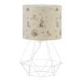 Candeeiro de mesa infantil KIDS ROOM, 1x E27/60W/230V, Ø 18 cm, com motivos de animais