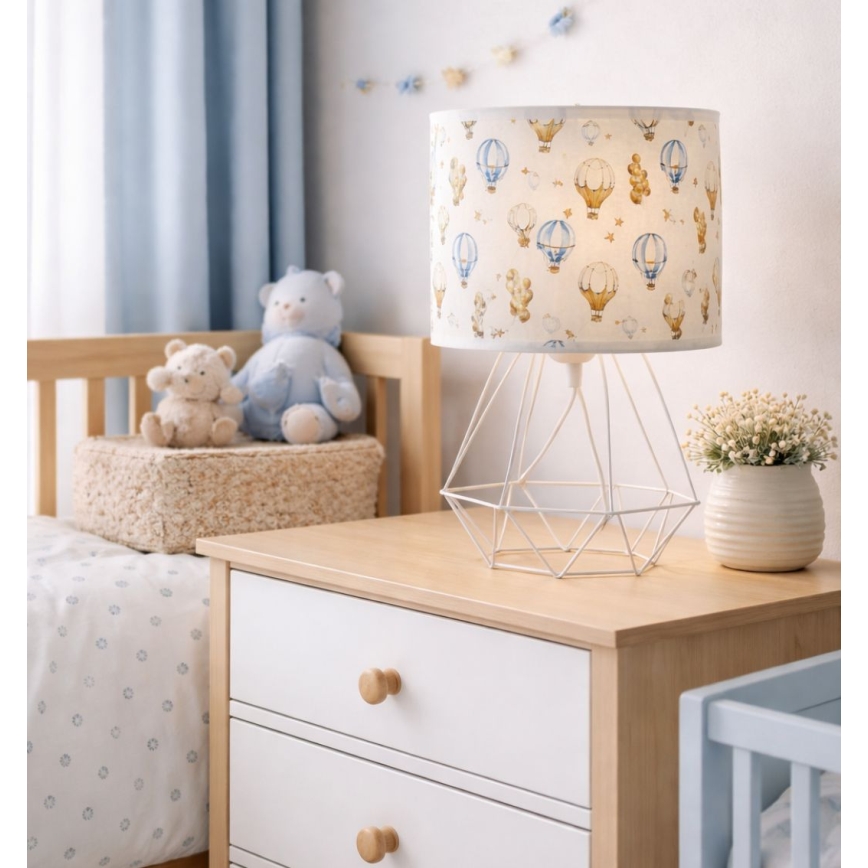 Candeeiro de mesa infantil KIDS ROOM 1xE27/60W/230V ø 18 cm balões