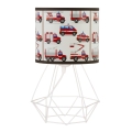 Candeeiro de mesa infantil KIDS ROOM 1xE27/60W/230V Ø 18 cm bombeiros