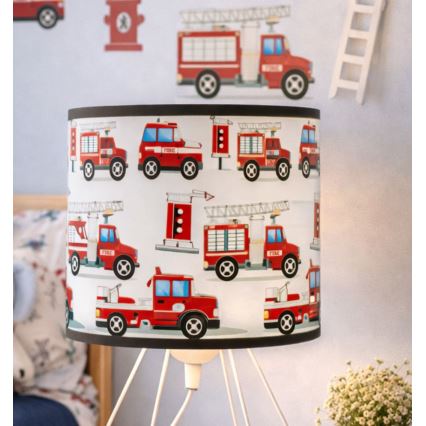 Candeeiro de mesa infantil KIDS ROOM 1xE27/60W/230V Ø 18 cm bombeiros