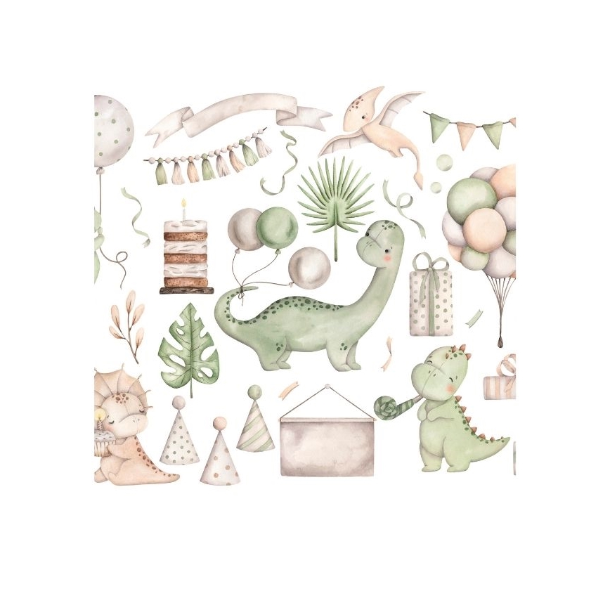 Candeeiro de mesa infantil KIDS ROOM 1xE27/60W/230V Ø 18 cm dinossauro