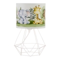 Candeeiro de mesa infantil KIDS ROOM 1xE27/60W/230V Ø 18 cm – Selva
