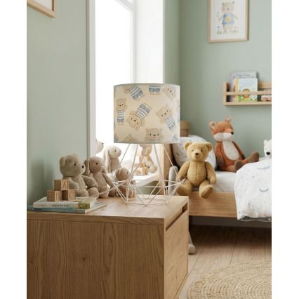 Candeeiro de mesa infantil KIDS ROOM 1xE27/60W/230V Ø 18 cm ursinho