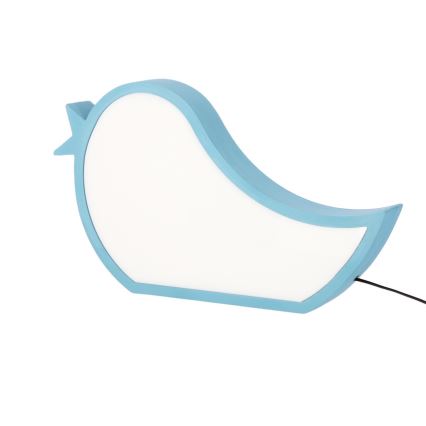 Candeeiro de mesa infantil LED BIRD LED/12W/230V azul