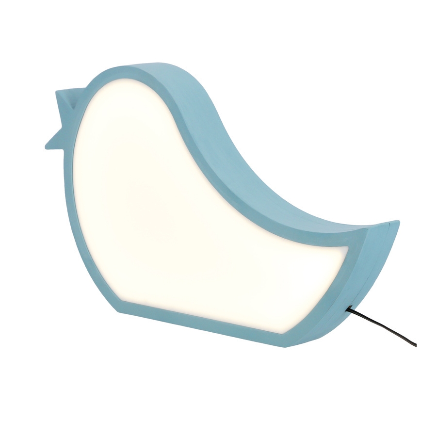 Candeeiro de mesa infantil LED BIRD LED/12W/230V azul