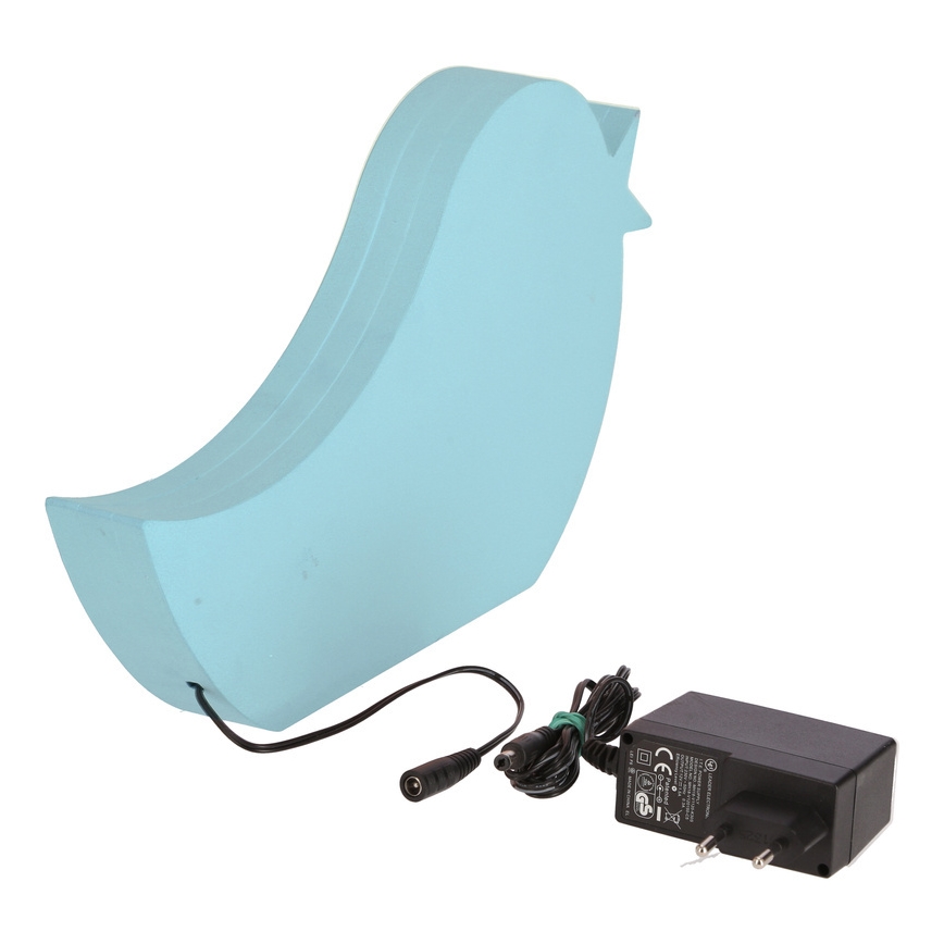 Candeeiro de mesa infantil LED BIRD LED/12W/230V azul