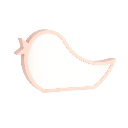 Candeeiro de mesa infantil LED BIRD LED/12W/230V rosa