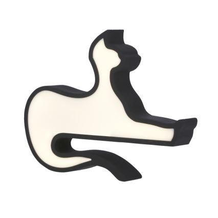 Candeeiro de mesa infantil LED CAT LED/13W/230V preto