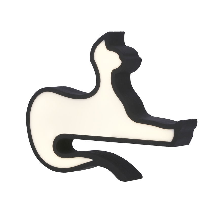 Candeeiro de mesa infantil LED CAT LED/13W/230V preto