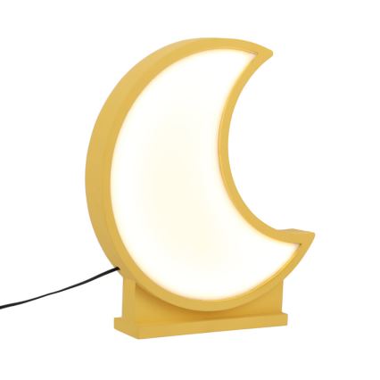 Candeeiro de Mesa Infantil LED MOON LED/12W/230V amarelo