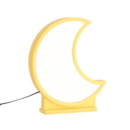 Candeeiro de Mesa Infantil LED MOON LED/12W/230V amarelo