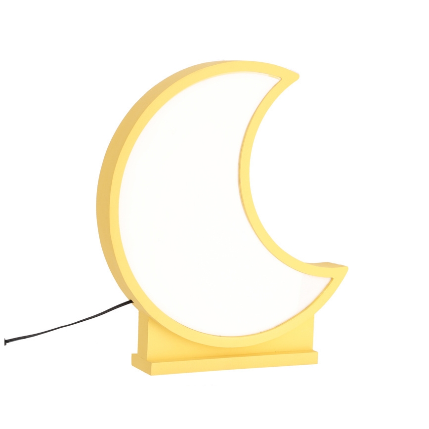 Candeeiro de Mesa Infantil LED MOON LED/12W/230V amarelo