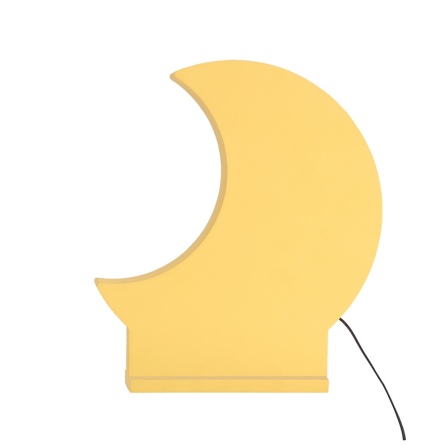 Candeeiro de Mesa Infantil LED MOON LED/12W/230V amarelo