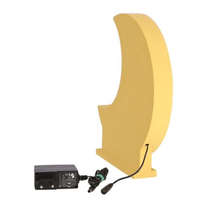 Candeeiro de Mesa Infantil LED MOON LED/12W/230V amarelo