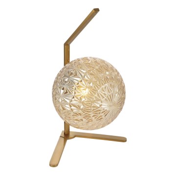 Candeeiro de mesa JUNO 1xE27/7W/230V bege/dourado