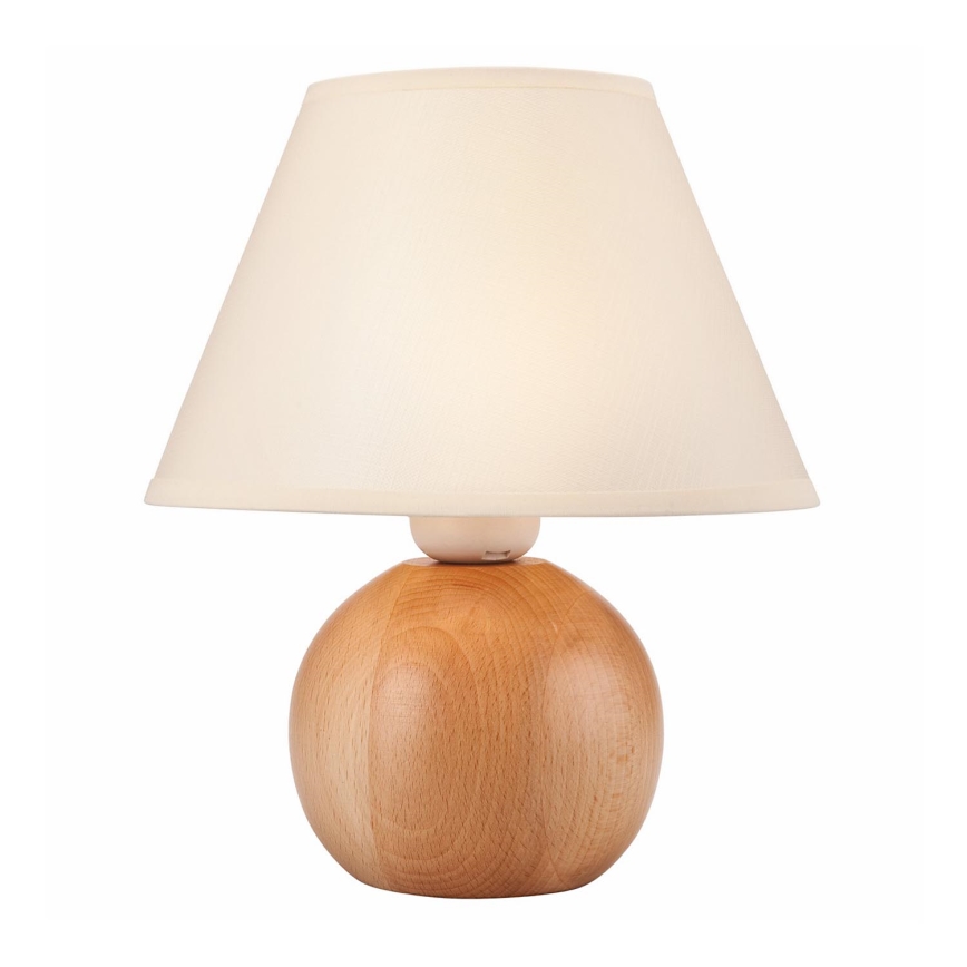 Candeeiro de mesa JUTA 1xE27/60W/230V faia