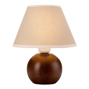 Candeeiro de mesa JUTA 1xE27/60W/230V faia