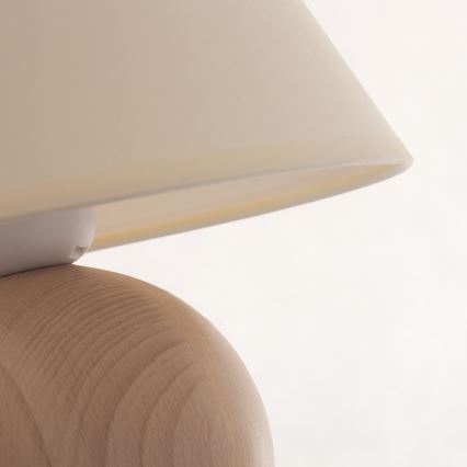 Candeeiro de mesa JUTA 1xE27/60W/230V faia