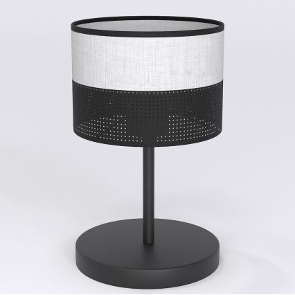 Candeeiro de mesa KARBON 1xE27/15W/230V preto/cinzento