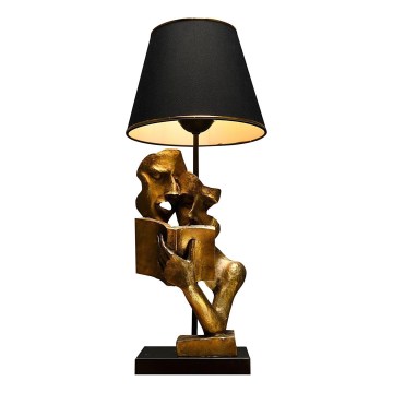 Candeeiro de mesa LECTURE 1xE27/40W/230V preto/dourado