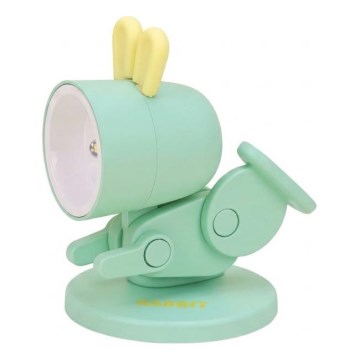 Candeeiro de mesa LED/0,06W/3xLR41 coelho verde