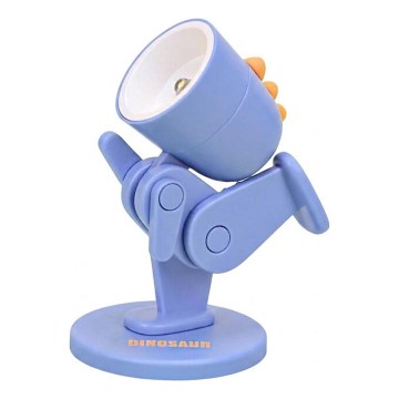 Candeeiro de mesa LED/0,06W/3xLR41 dinossauro azul