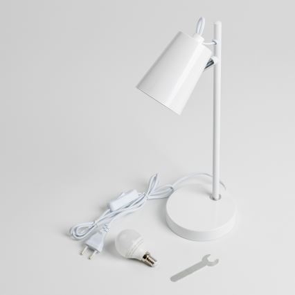 Candeeiro de mesa LED 1xE14/4,9W/230V branco