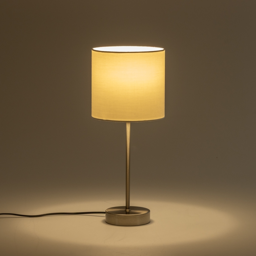 Candeeiro de mesa LED 1xE14/5W/230V branco/cromado mate
