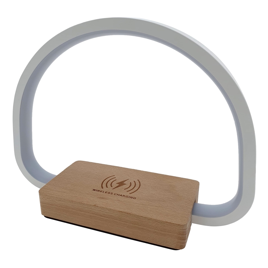 LED Candeeiro de mesa táctil com regulação e carregamento sem fios LED/10W/5V 3000/4500/7000K