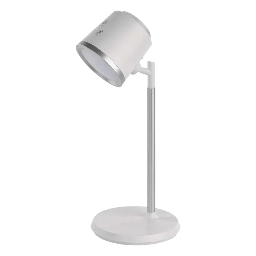 Candeeiro de mesa LED com regulação 4em1 LED/6W/3,7V 3000K/4000K/6500K 1500mAh branco