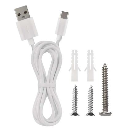 Candeeiro de mesa LED com regulação 4em1 LED/6W/3,7V 3000K/4000K/6500K 1500mAh branco