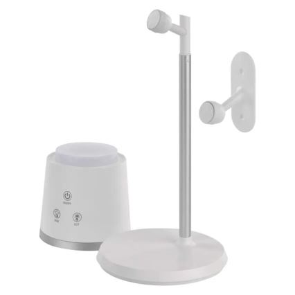 Candeeiro de mesa LED com regulação 4em1 LED/6W/3,7V 3000K/4000K/6500K 1500mAh branco