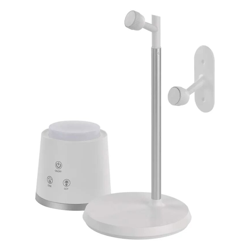 Candeeiro de mesa LED com regulação 4em1 LED/6W/3,7V 3000K/4000K/6500K 1500mAh branco