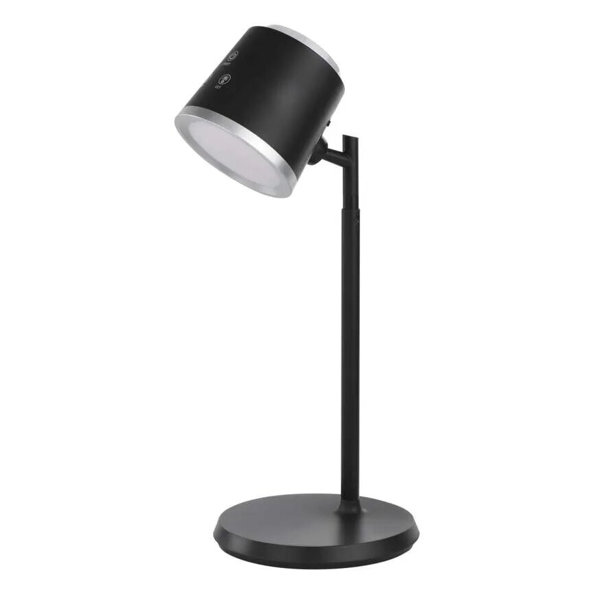 Candeeiro de mesa LED com regulação 4em1 LED/6W/3,7V 3000K/4000K/6500K 1500mAh preto