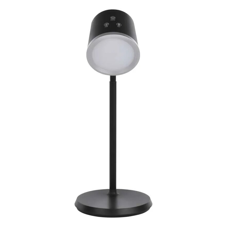 Candeeiro de mesa LED com regulação 4em1 LED/6W/3,7V 3000K/4000K/6500K 1500mAh preto