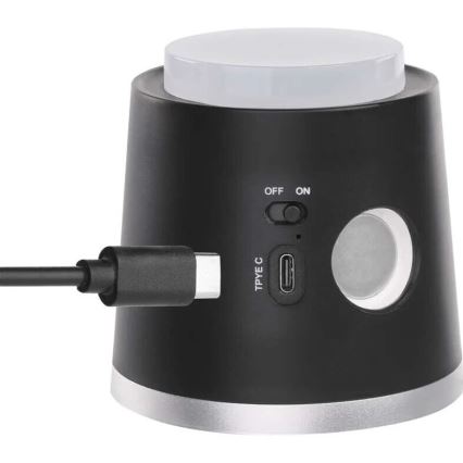 Candeeiro de mesa LED com regulação 4em1 LED/6W/3,7V 3000K/4000K/6500K 1500mAh preto