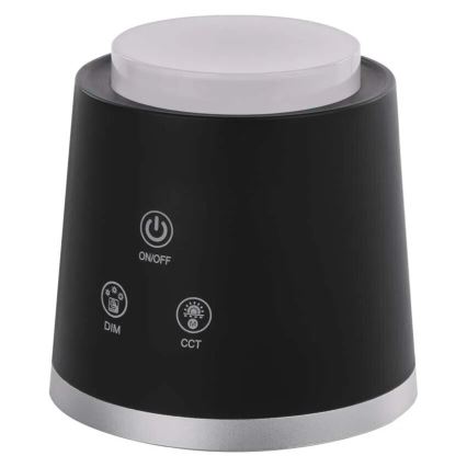 Candeeiro de mesa LED com regulação 4em1 LED/6W/3,7V 3000K/4000K/6500K 1500mAh preto