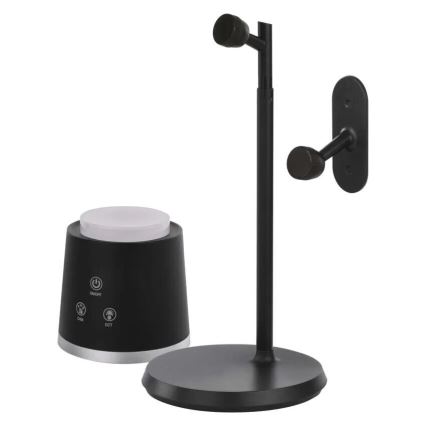 Candeeiro de mesa LED com regulação 4em1 LED/6W/3,7V 3000K/4000K/6500K 1500mAh preto