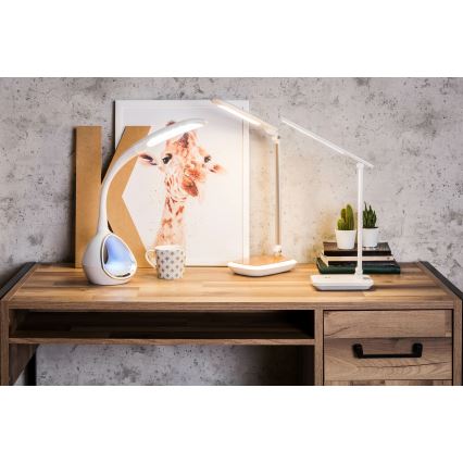 Candeeiro de mesa LED com regulação através de toque LED/5W/5V 6000 mAh