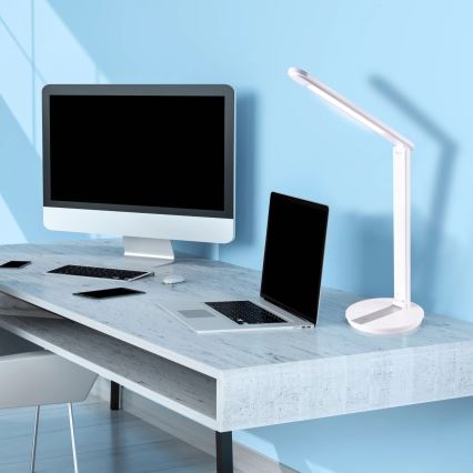 Candeeiro de mesa LED com regulação através do toque SERRA LED/8W/230V branco