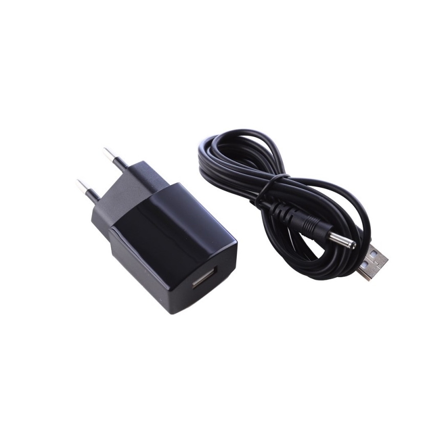 Candeeiro de mesa LED com regulação e visorLED/6W/230V castanho