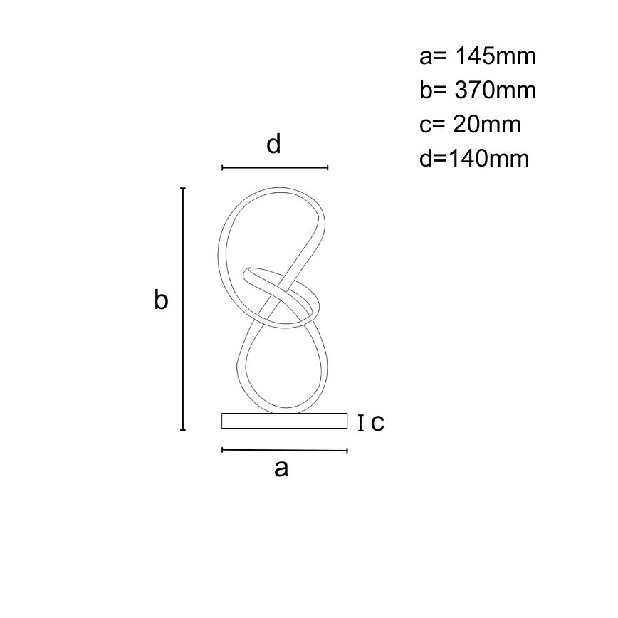 Candeeiro de mesa LED com regulação LED/26W/230V 3000/4000/6500K branco