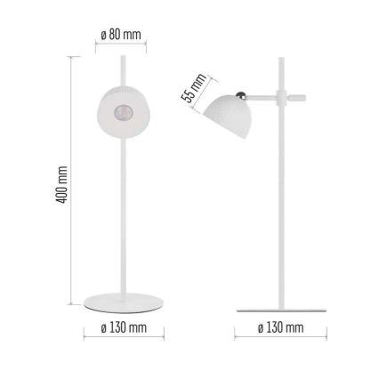 Candeeiro de mesa LED com regulação magnético 4em1 LED/4,2W/3,7V 4000K 1200mAh branco