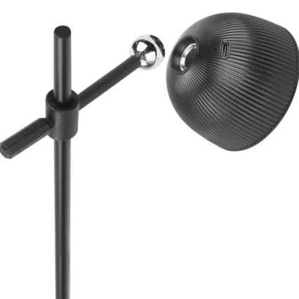 Candeeiro de mesa LED com regulação magnético 4em1 LED/4,2W/3,7V 4000K 1200mAh preto