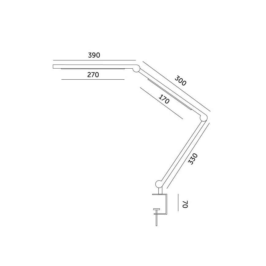 Candeeiro de mesa LED com regulação TENUIX FOLD LED/20W/230V 3000-6500K preto
