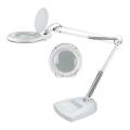 Candeeiro de mesa LED com uma lupa LED/15W/230V