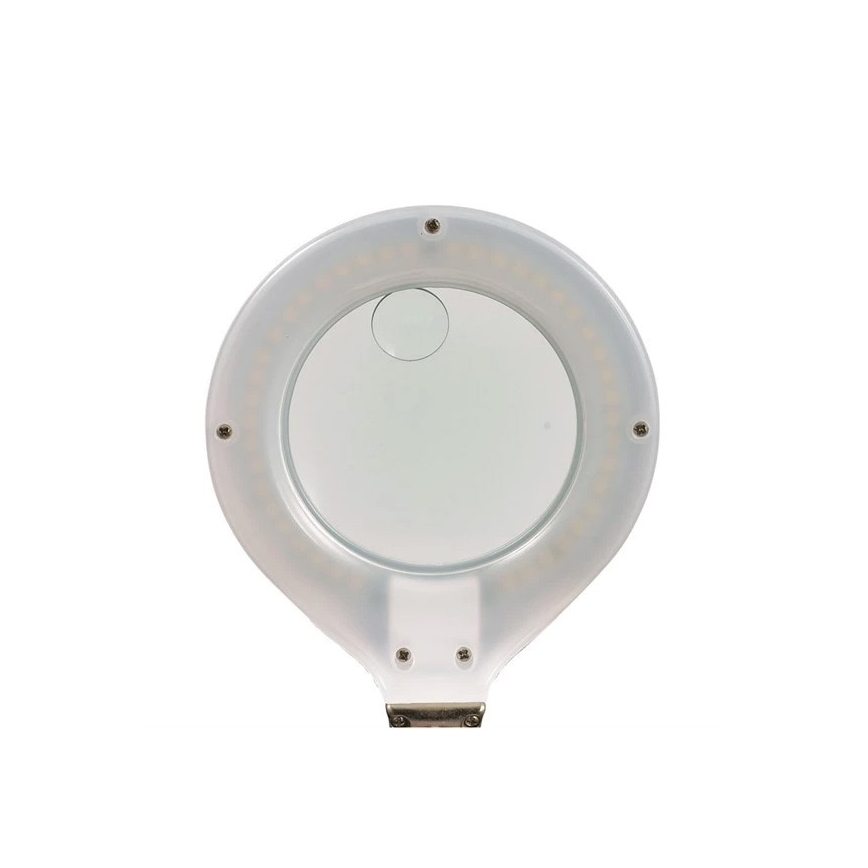 Candeeiro de mesa LED com uma lupa LED/6,5W/230V branco