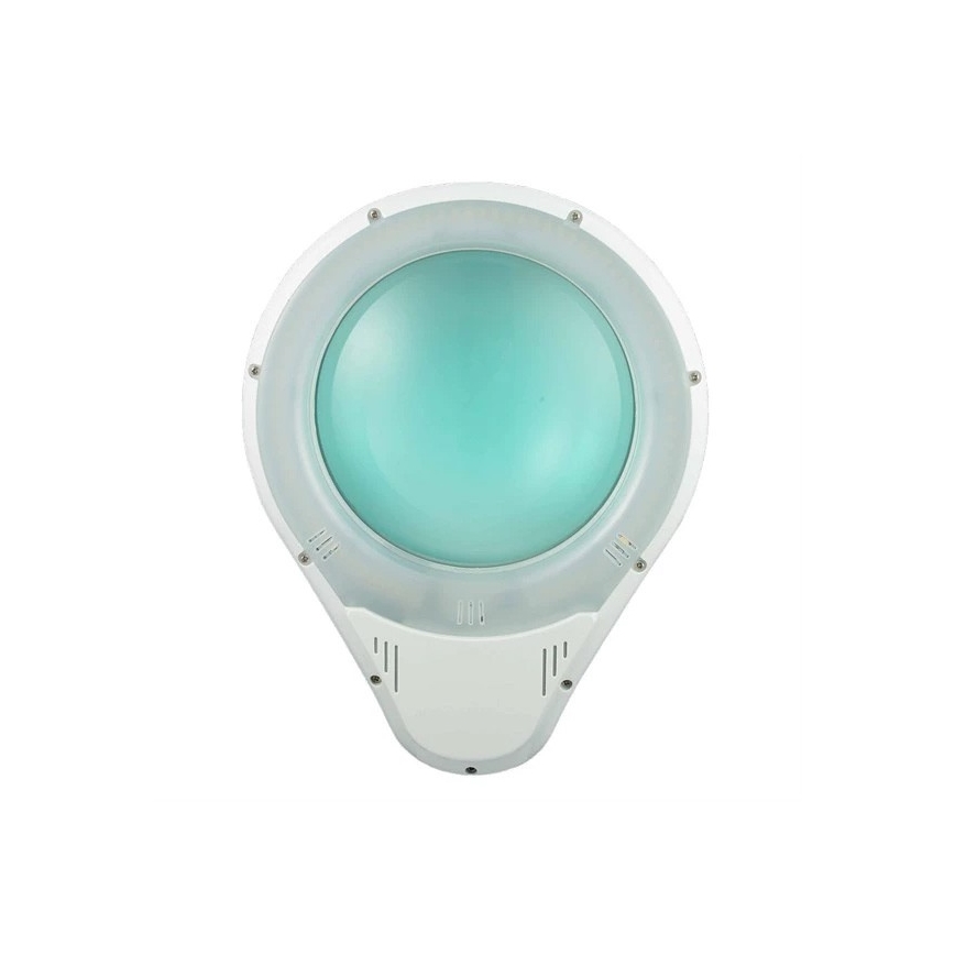 Candeeiro de mesa LED com uma lupa LED/9W/230V branco