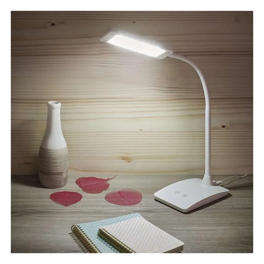 Candeeiro de mesa LED dimerizável EDDY LED/6W/230V 3000/4500/6800K branco